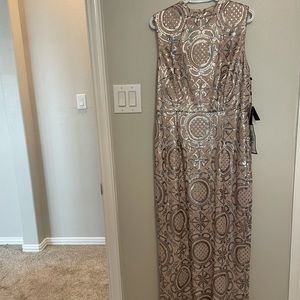 Never Worn! Stunning Adrianna Papell Floor Length Gown